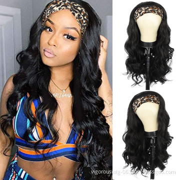 Long Throw On And Go Super Easy Headband Wigs Non Lace Glueless For Wavy Hair Half Wigs Beginner Friendly DIY Hair Wigs